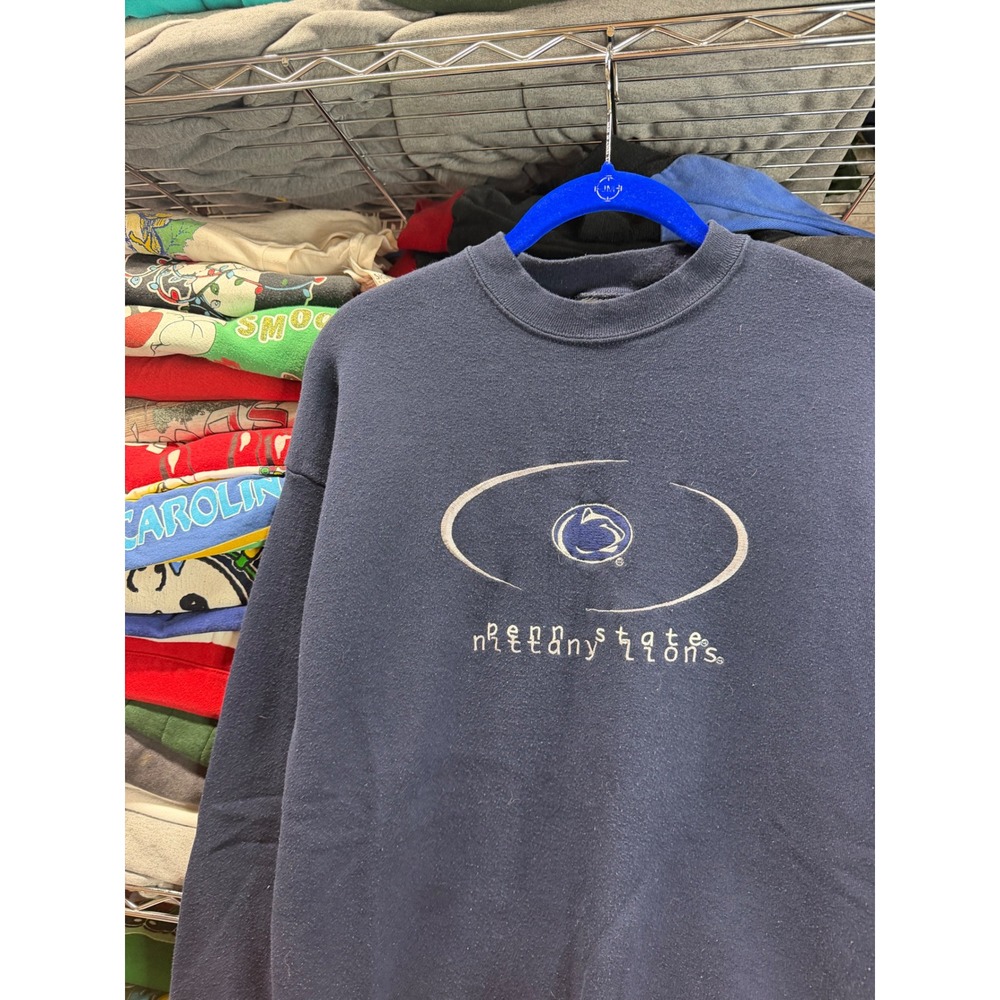 Vintage Penn State Nittany Lions Sweatshirt Mens Large Navy Blue TSI Crewneck